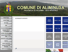 Tablet Screenshot of comunedialiminusa.it